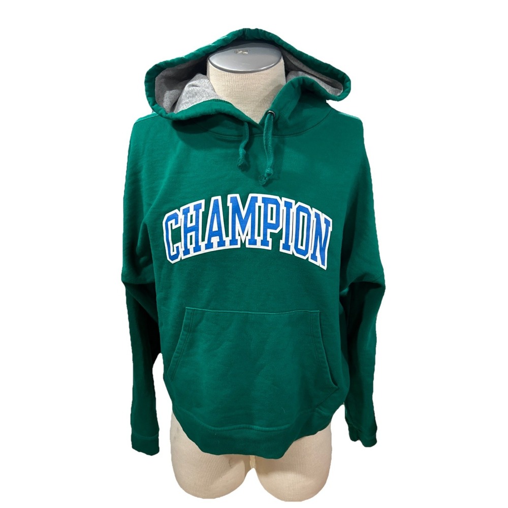 Champion Hoodie Pullover Mens XL Green Sweatshirt GF536 AFWN